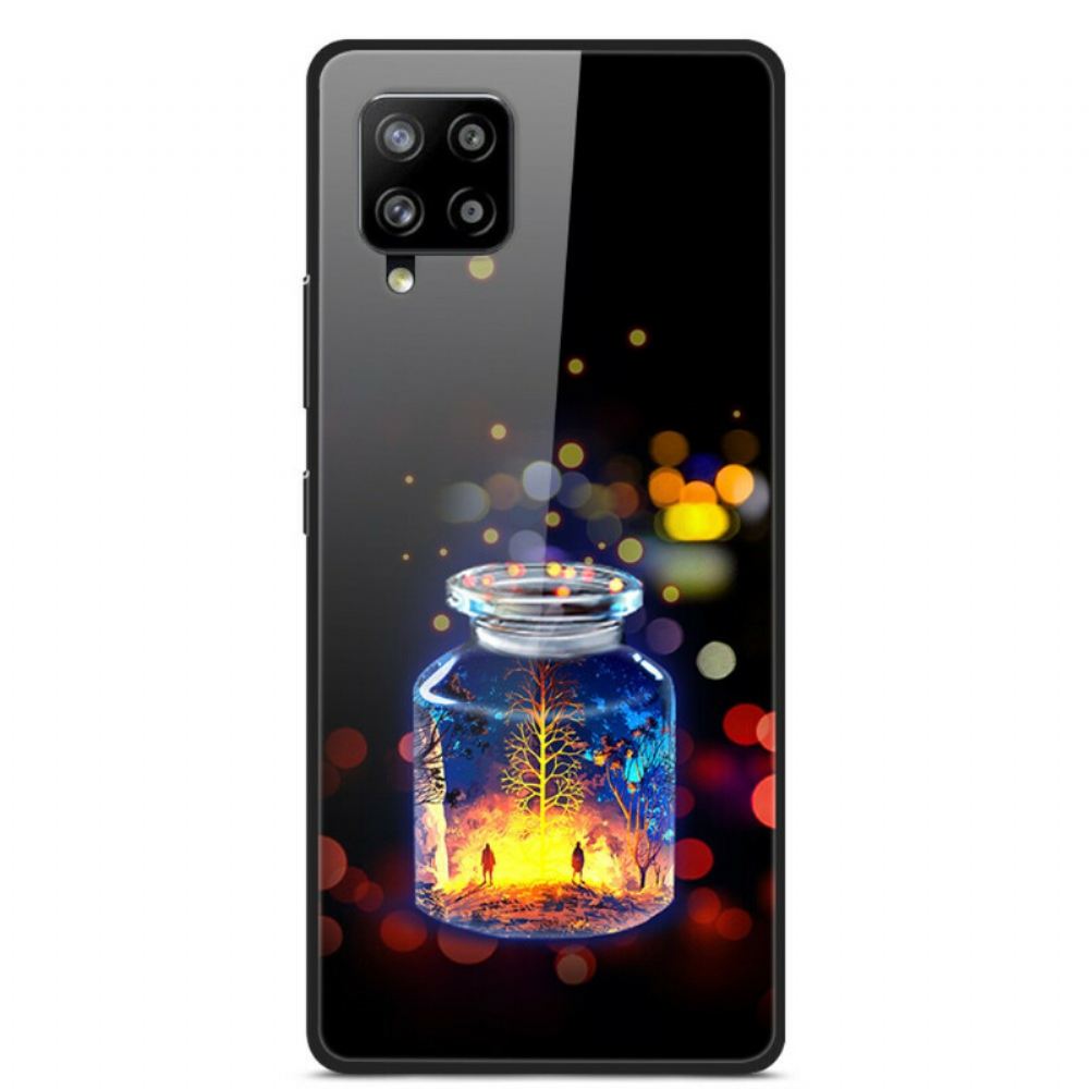 Kryt Na Samsung Galaxy A42 5G Láhev Na Přání Z Tvrzeného Skla