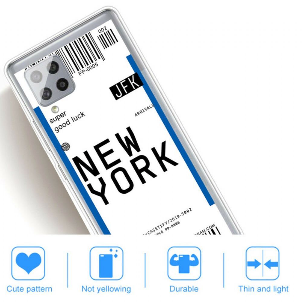 Kryty Na Mobil Na Samsung Galaxy A42 5G Palubní Vstupenka Do New Yorku