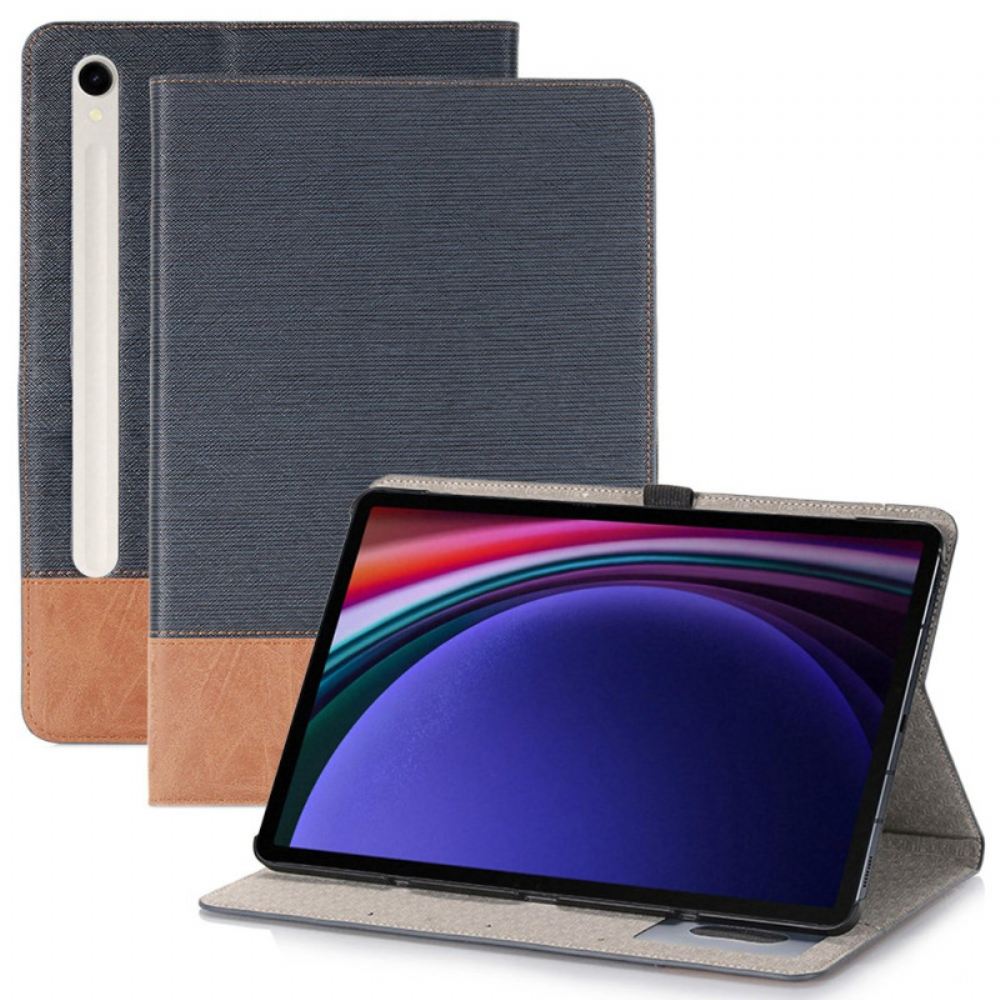 Kožený Kryt Samsung Galaxy Tab S9 Dvoubarevné