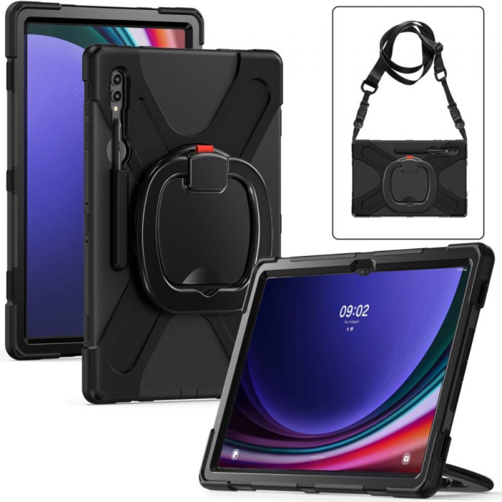 Kryt Samsung Galaxy Tab S9 Otočná Podpěra A Ramenní Popruh