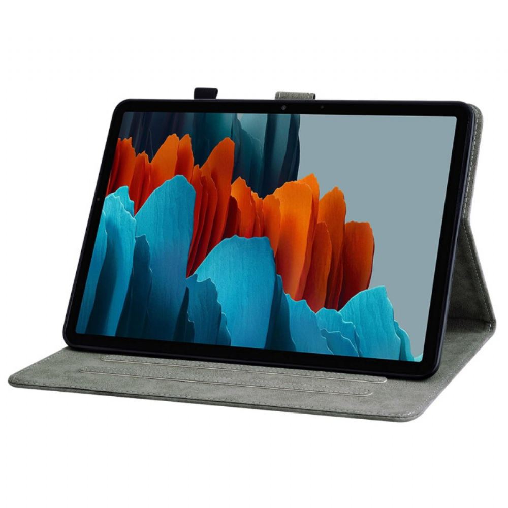 Peněženková Pouzdra Samsung Galaxy Tab S9 Vzor Tygra