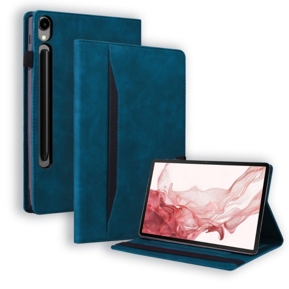 Pouzdra Samsung Galaxy Tab S9 Kryty Na Mobil Semišový Efekt