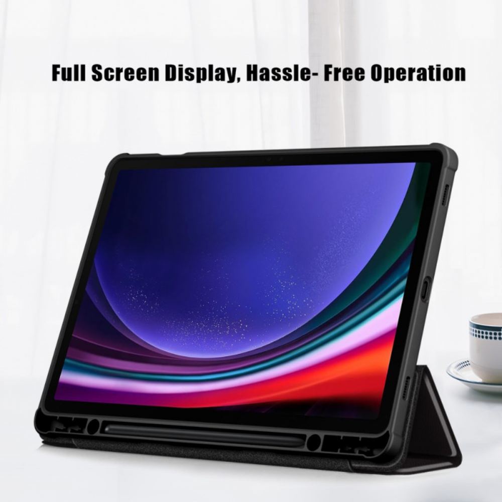 Samsung Galaxy Tab S9 Transparentní Zadní Držák Stylusu Se Mě Nedotýkej