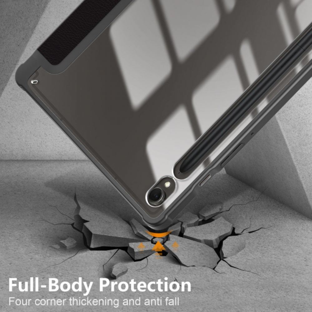 Samsung Galaxy Tab S9 Transparentní Zadní Držák Stylusu Se Mě Nedotýkej