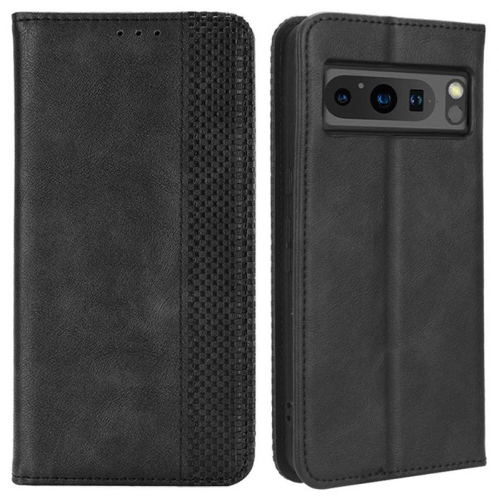 Kožené Pouzdro Folio Google Pixel 8 Pro Retro Stylový