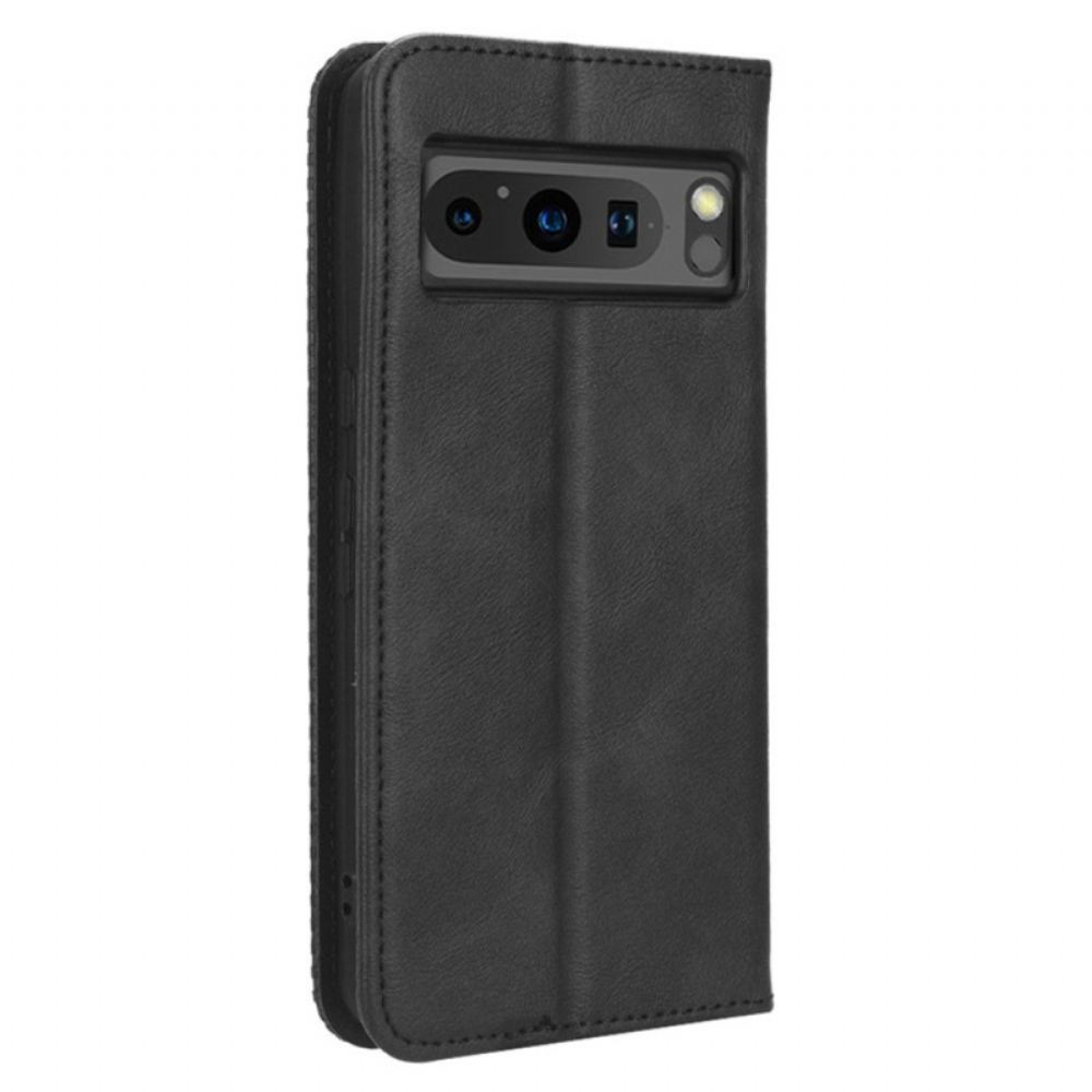 Kožené Pouzdro Folio Google Pixel 8 Pro Retro Stylový