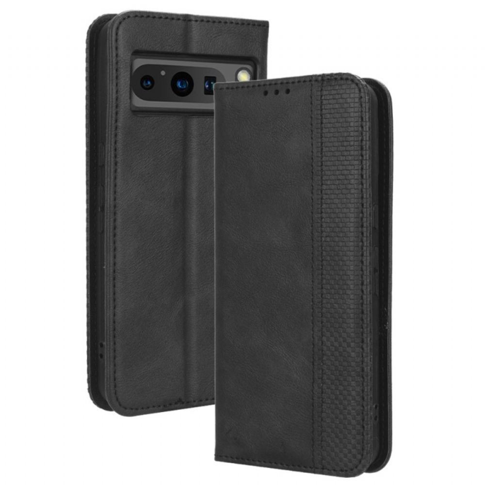 Kožené Pouzdro Folio Google Pixel 8 Pro Retro Stylový