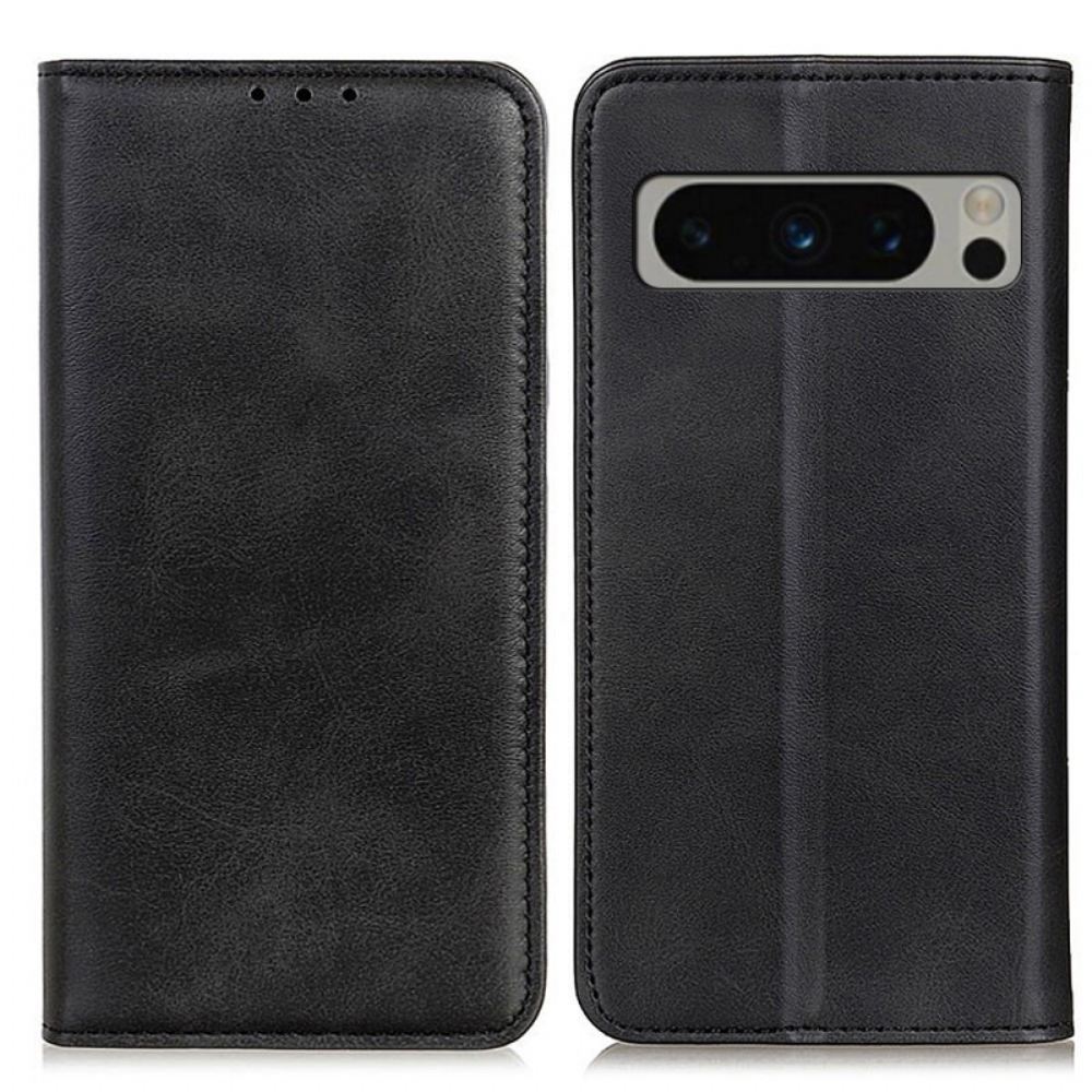 Kožené Pouzdro Folio Google Pixel 8 Pro Stylová Štípaná Kůže