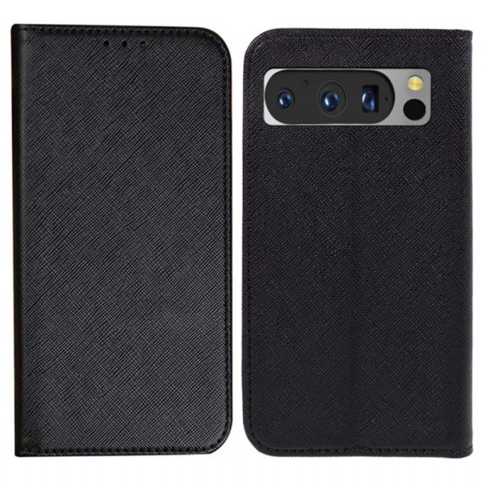 Kožené Pouzdro Folio Google Pixel 8 Pro Tkaný Styl