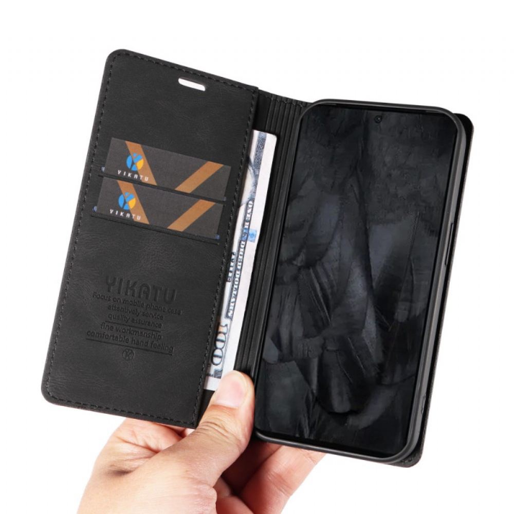 Kožené Pouzdro Folio Google Pixel 8 Pro Yikatu