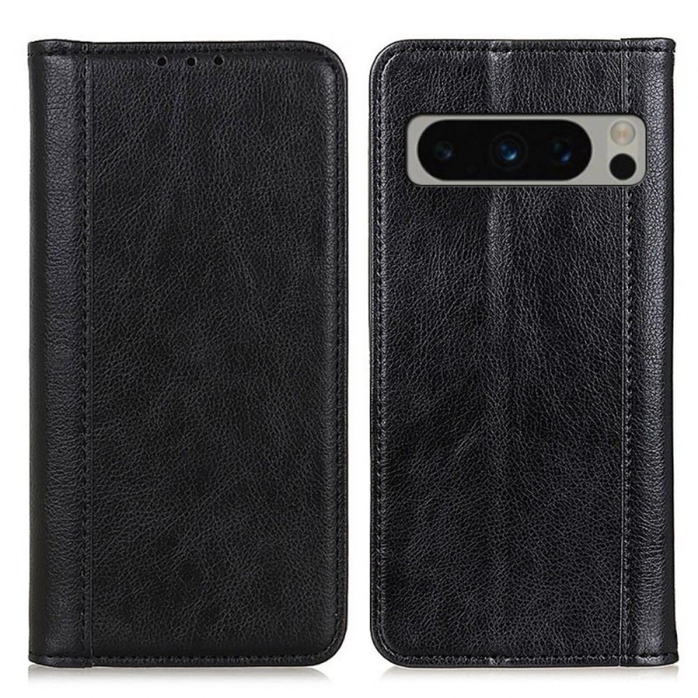 Kožené Pouzdro Folio Google Pixel 8 Pro Štípaná Kůže