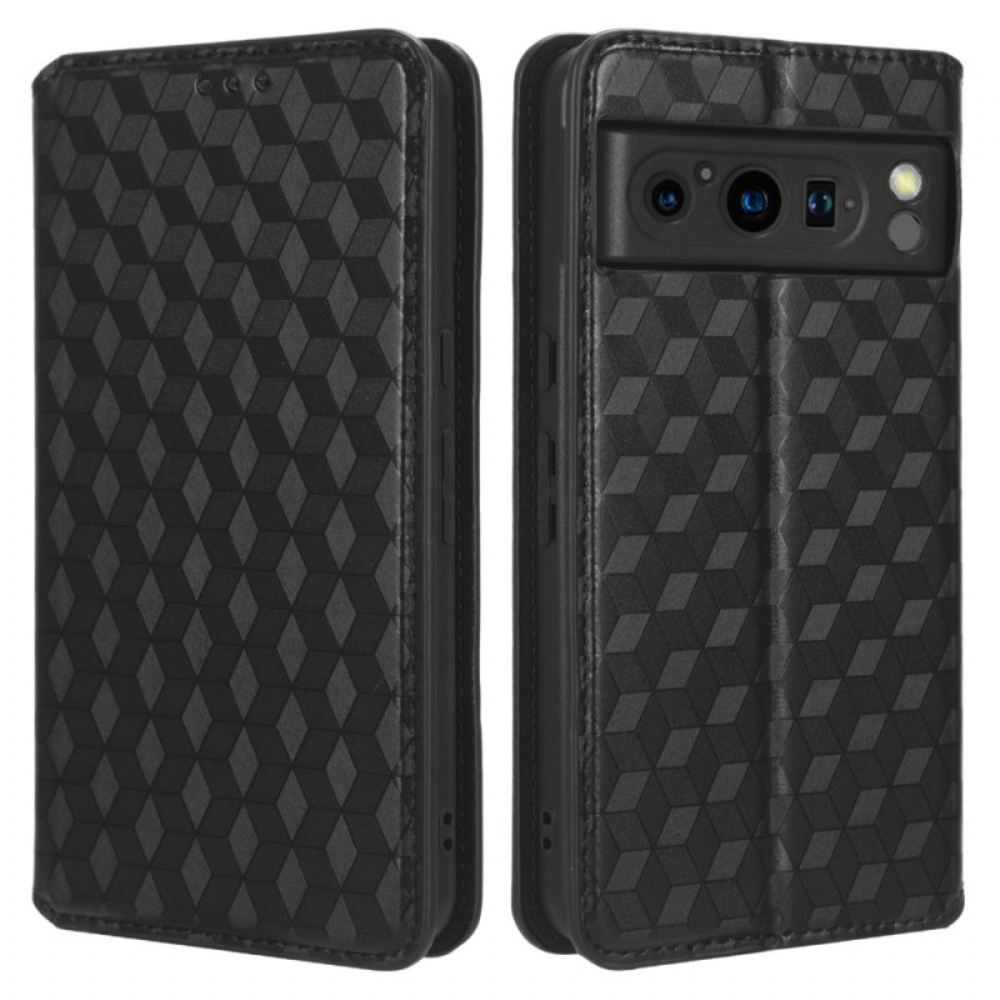 Kožené Pouzdro Google Pixel 8 Pro Kryty Na Mobil Kostky