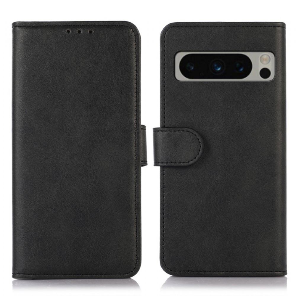 Kožený Kryt Google Pixel 8 Pro Klasický Kožený Efekt