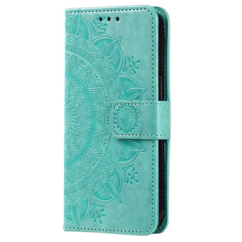 Kožený Kryt Google Pixel 8 Pro Mandala S Popruhem