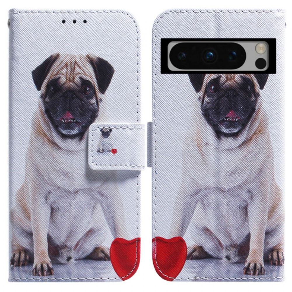 Kožený Kryt Google Pixel 8 Pro Mops Pes