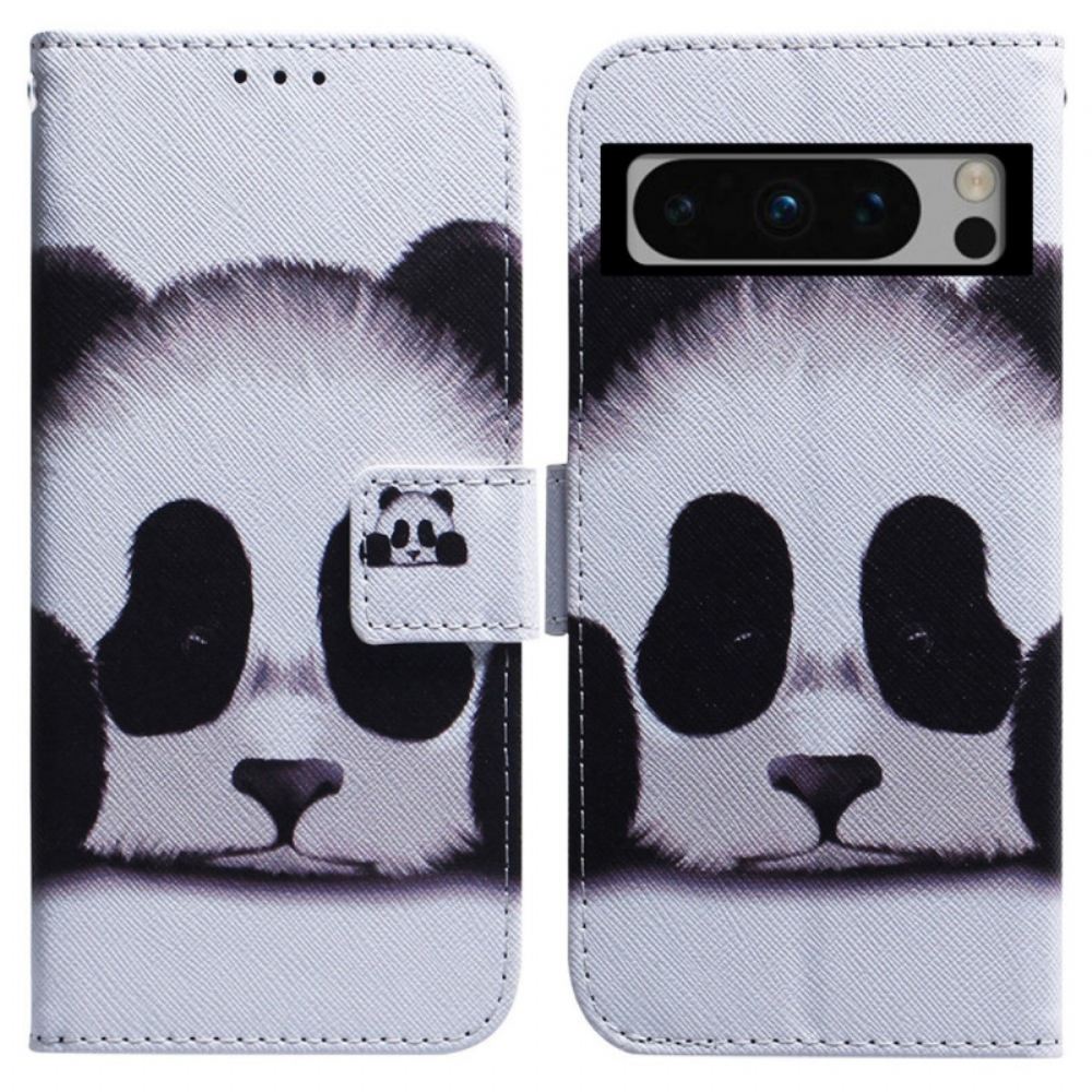 Kožený Kryt Google Pixel 8 Pro Panda Tvář