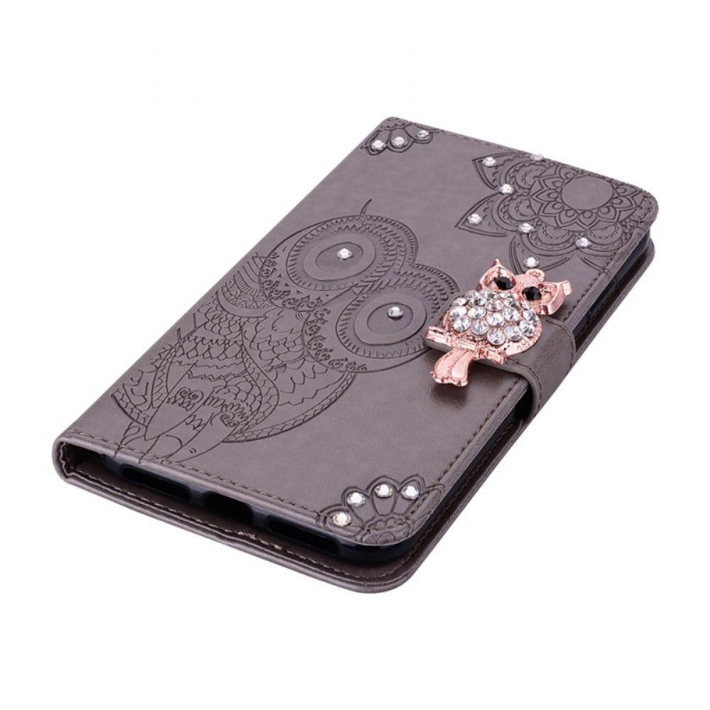Kožený Kryt Google Pixel 8 Pro Sova Mandala A Kouzlo