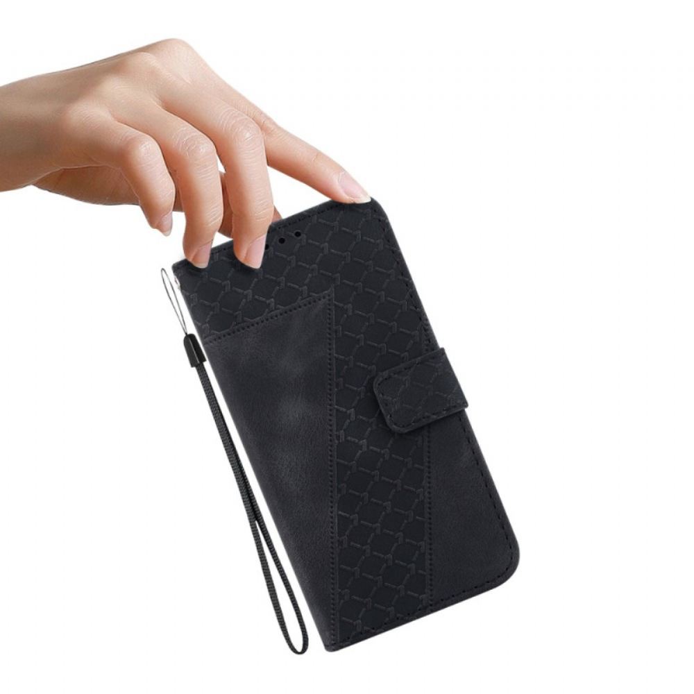 Kožený Kryt Na Google Pixel 8 Pro Design 7 Se Šňůrkou