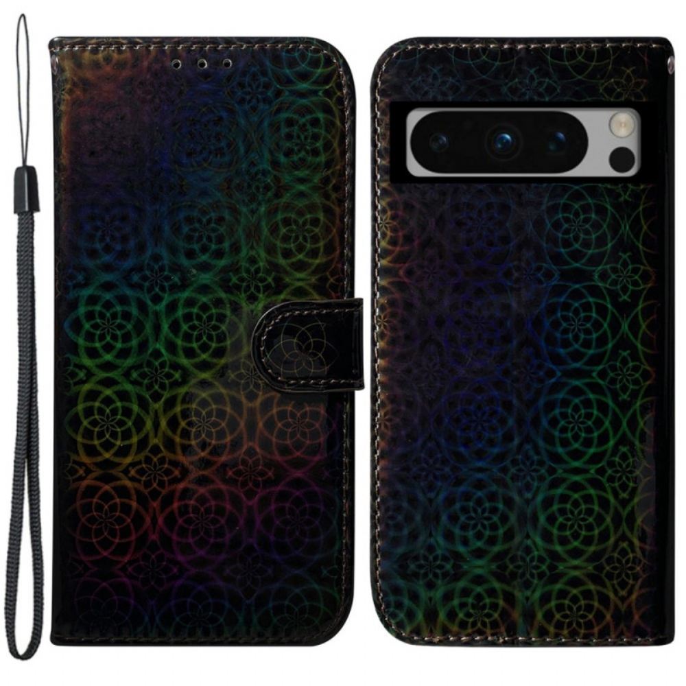 Kožený Kryt Na Google Pixel 8 Pro Strappy Disco