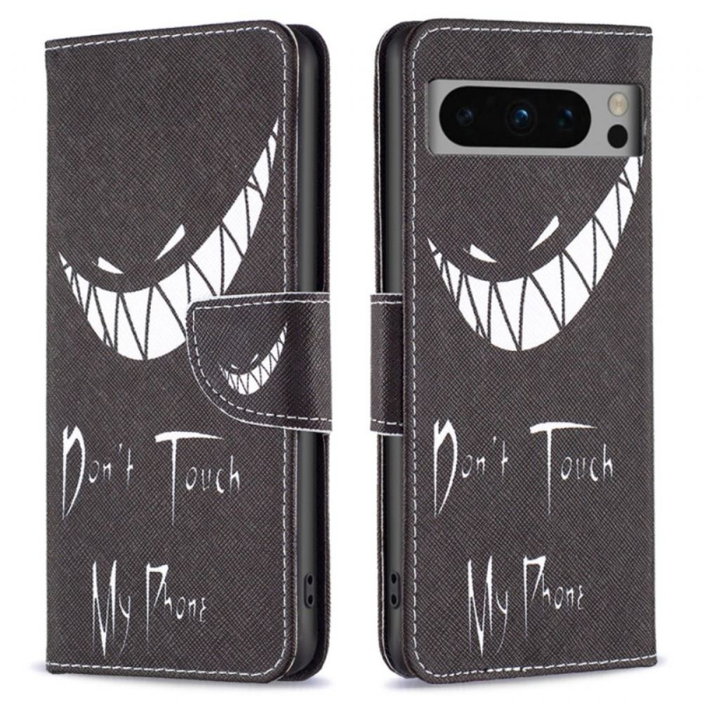 Kožený Kryt Na Google Pixel 8 Pro Zlý Telefon