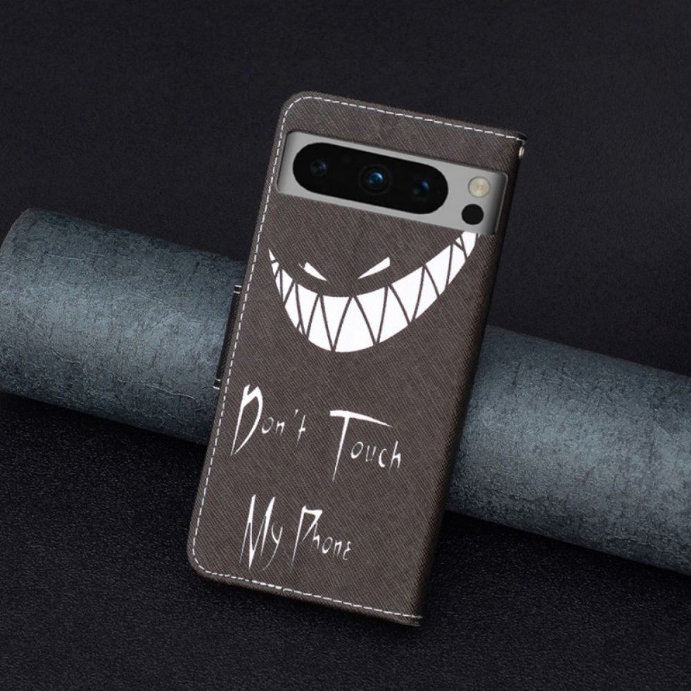 Kožený Kryt Na Google Pixel 8 Pro Zlý Telefon