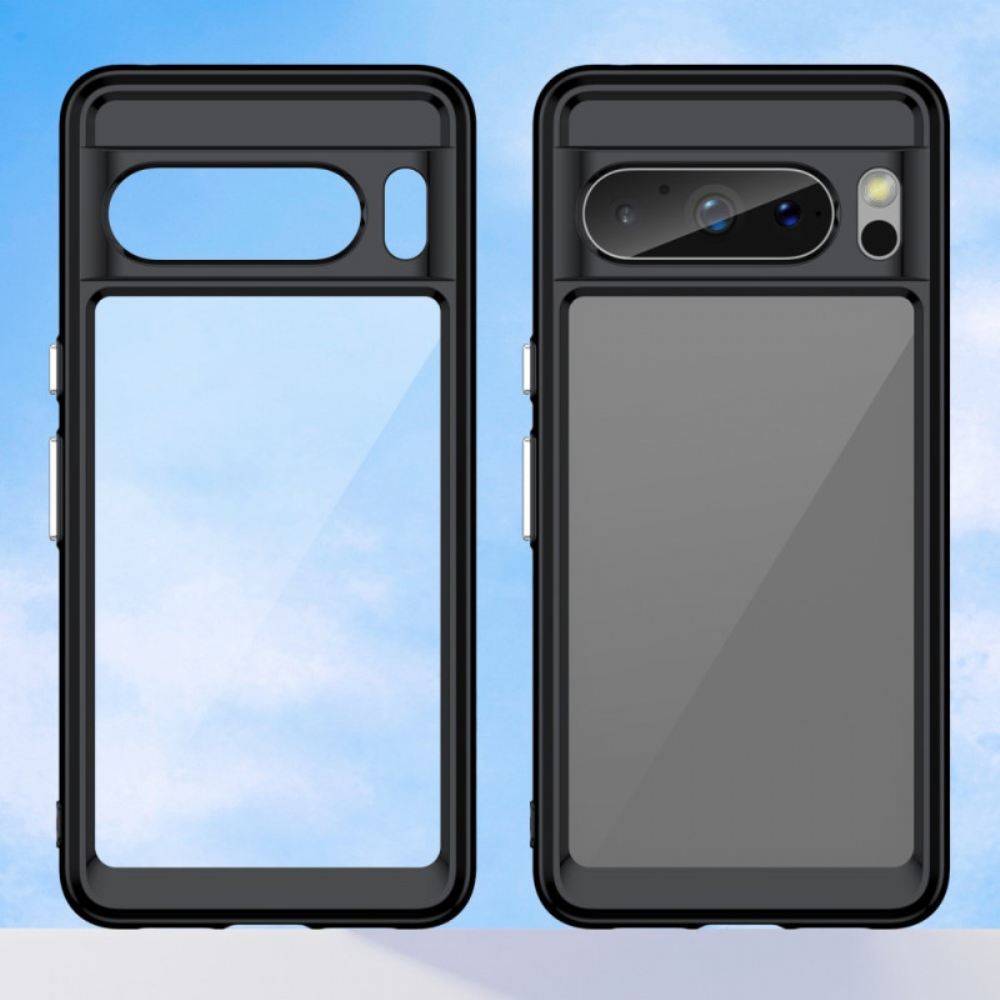 Kryt Na Google Pixel 8 Pro Průhledné Silikonové Okraje