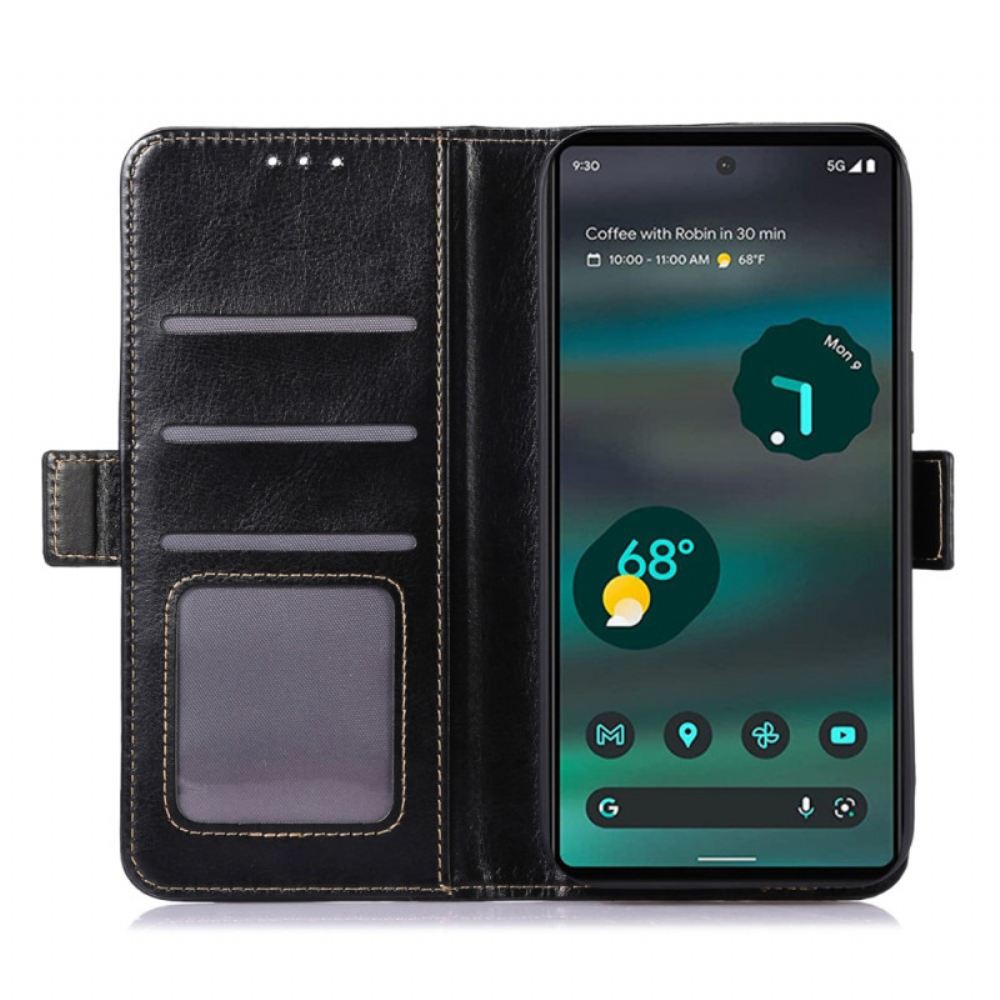 Peněženková Pouzdra Google Pixel 8 Pro Kryty Na Mobil Efekt Kůže Abeel
