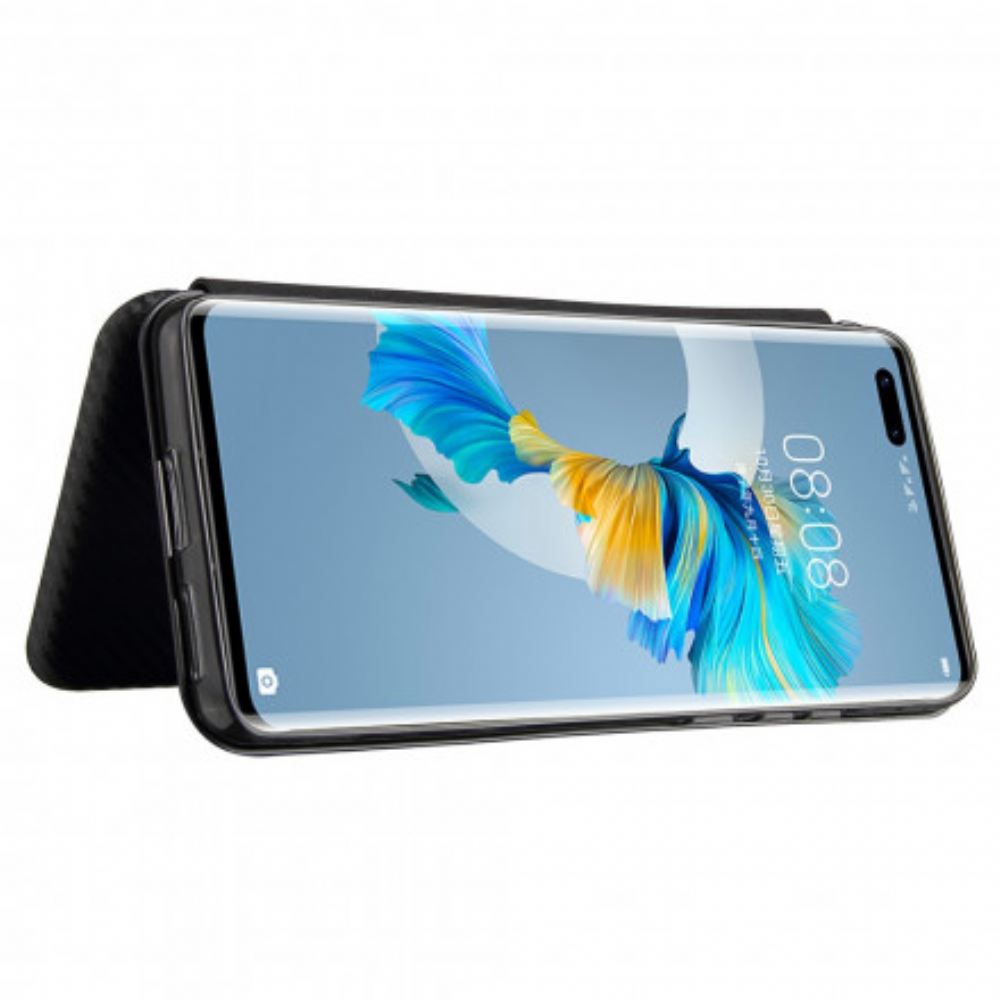 Kryty Na Mobil Na Huawei Mate 40 Pro Flipové Pouzdro Uhlíkové Vlákno