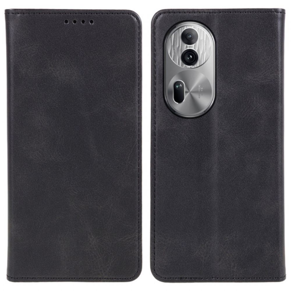 Kožené Pouzdro Folio Na Oppo Reno 11 Pro 5g Textura Lýtka