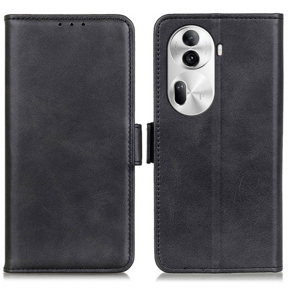 Kožený Kryt Oppo Reno 11 Pro 5g Dvojité Zapínání