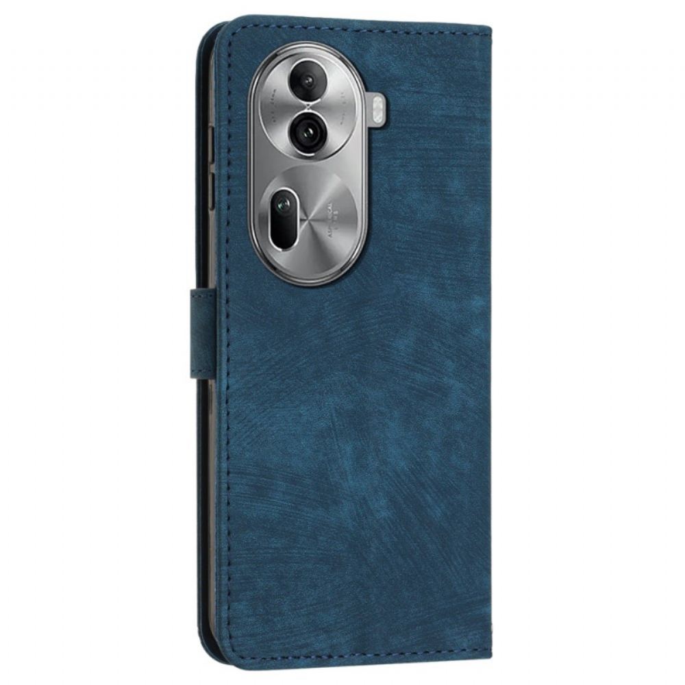 Kožený Kryt Oppo Reno 11 Pro 5g Páskové Čáry
