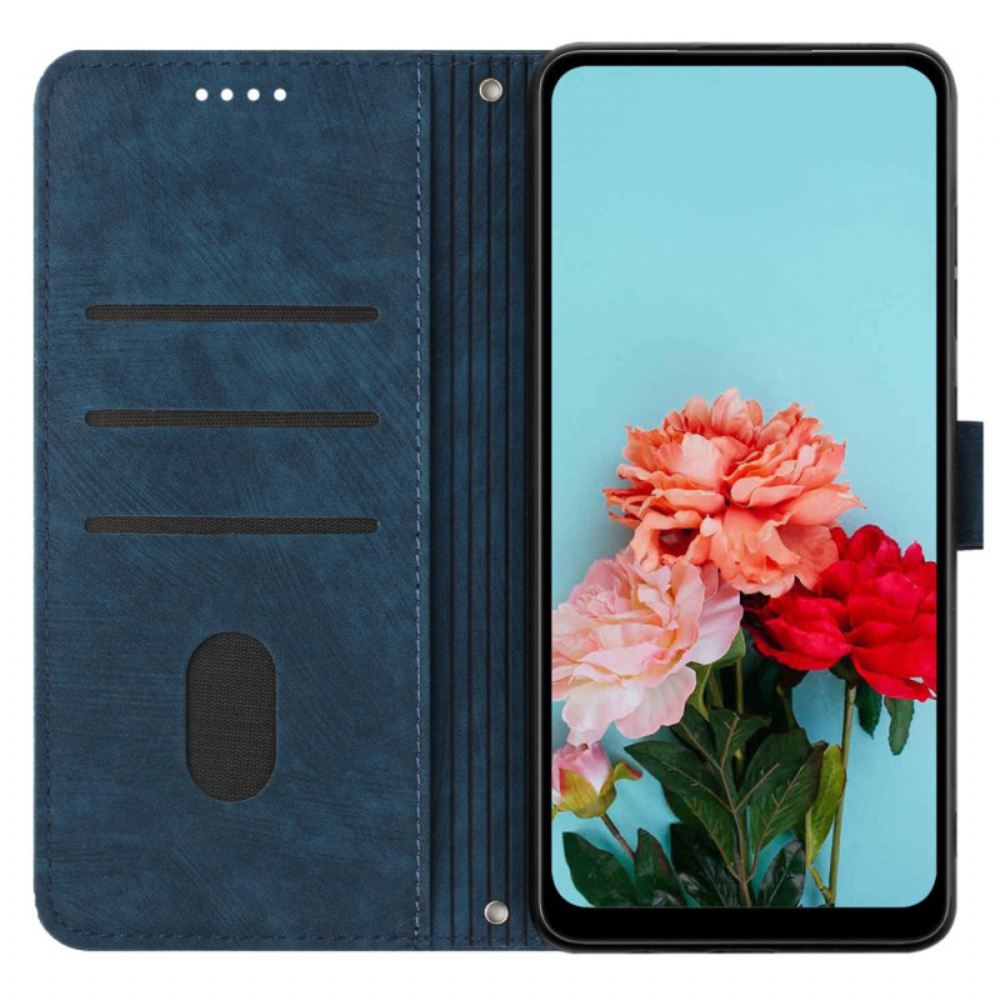 Kožený Kryt Oppo Reno 11 Pro 5g Páskové Čáry