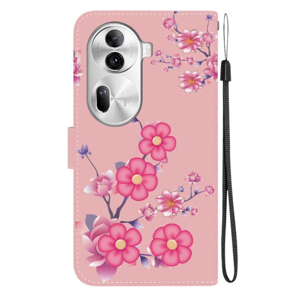 Kožený Kryt Oppo Reno 11 Pro 5g Sakura S Popruhem