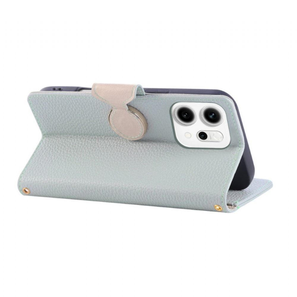 Kožený Kryt Na Oppo Reno 14 5g Peněženka Na Zip