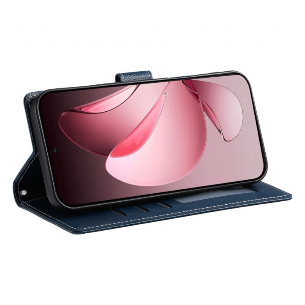 Kožený Kryt Oppo Reno 14 5g Efekt Hladké Kůže