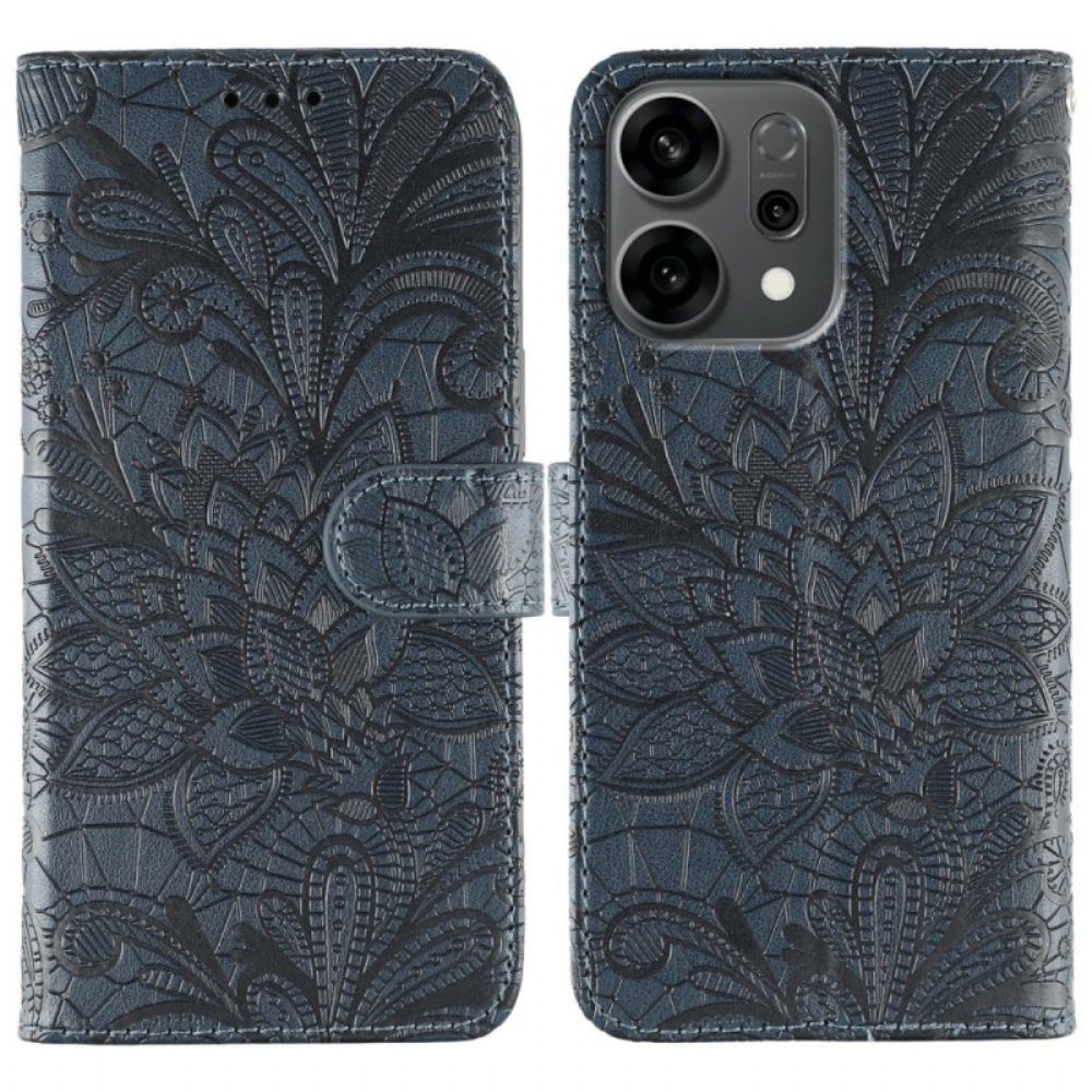Kožený Kryt Oppo Reno 14 5g Krajková Mandala