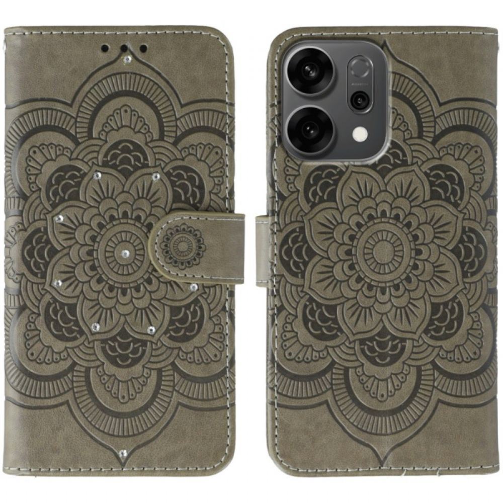 Kožený Kryt Oppo Reno 14 5g Mandala A Kamínky