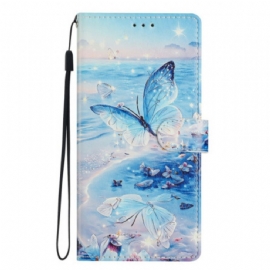 Kožený Kryt Oppo Reno 14 5g Motýl V Oceánu