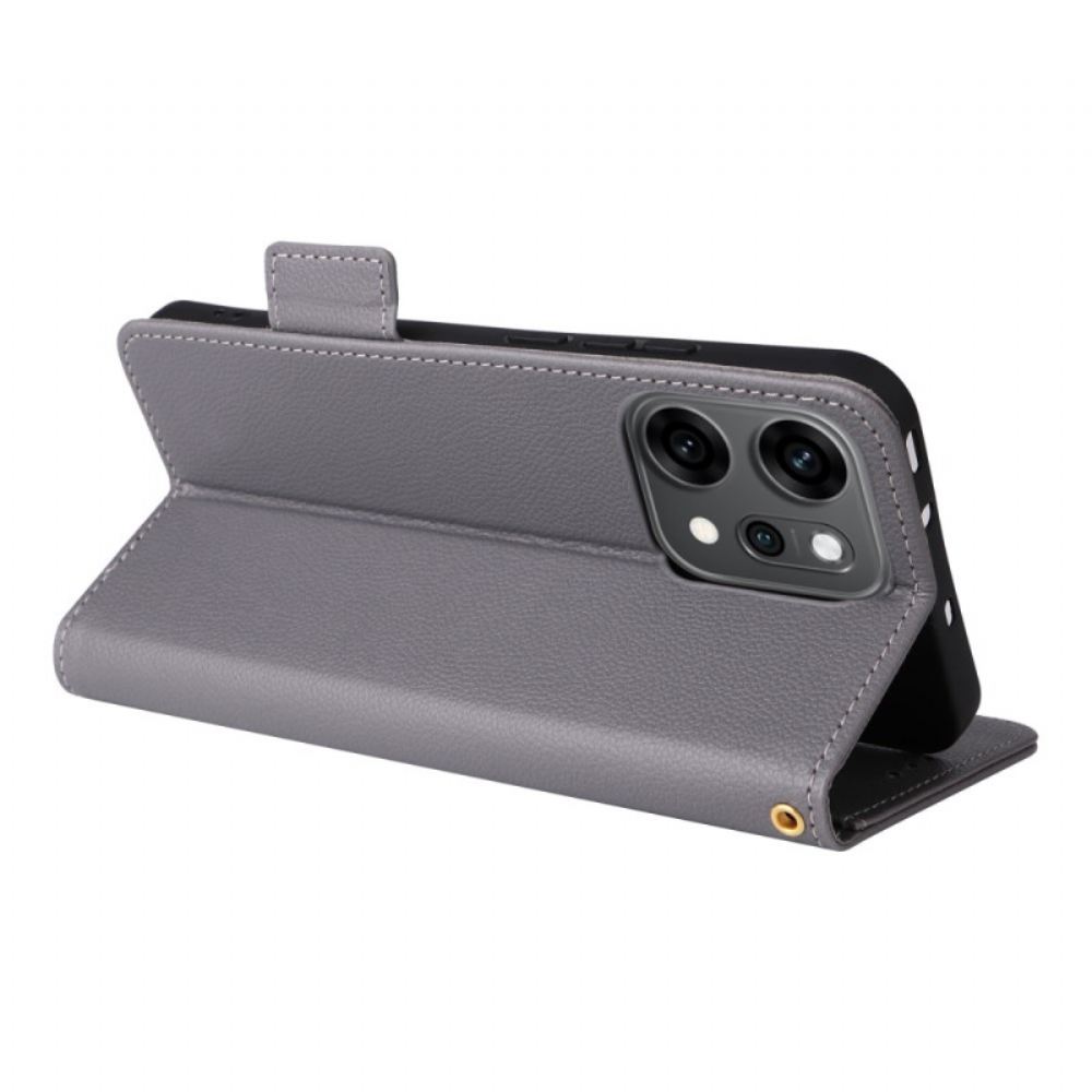 Kožený Kryt Oppo Reno 14 5g Texturovaný S Řemínkem