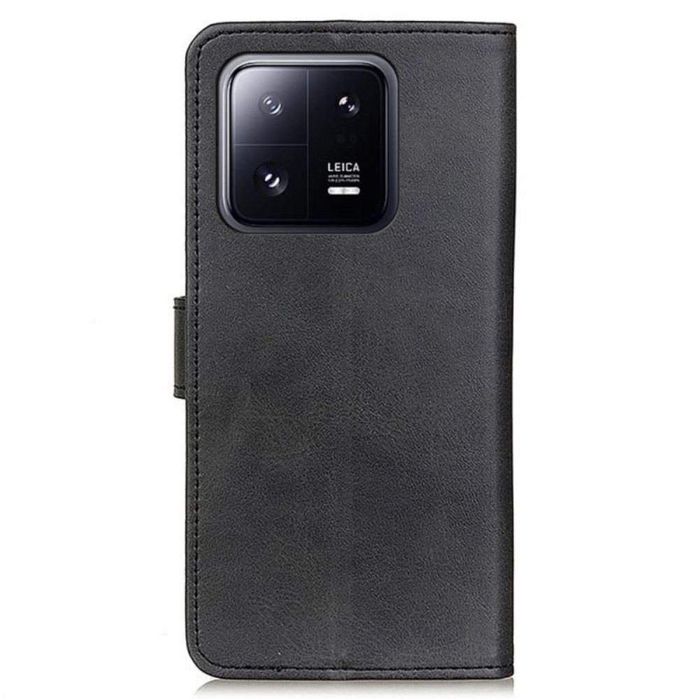 Flipové Pouzdro Na Xiaomi 13 Pro Matná Umělá Kůže