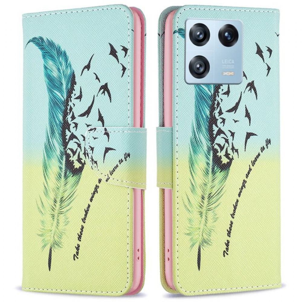 Flipové Pouzdro Na Xiaomi 13 Pro Pírko