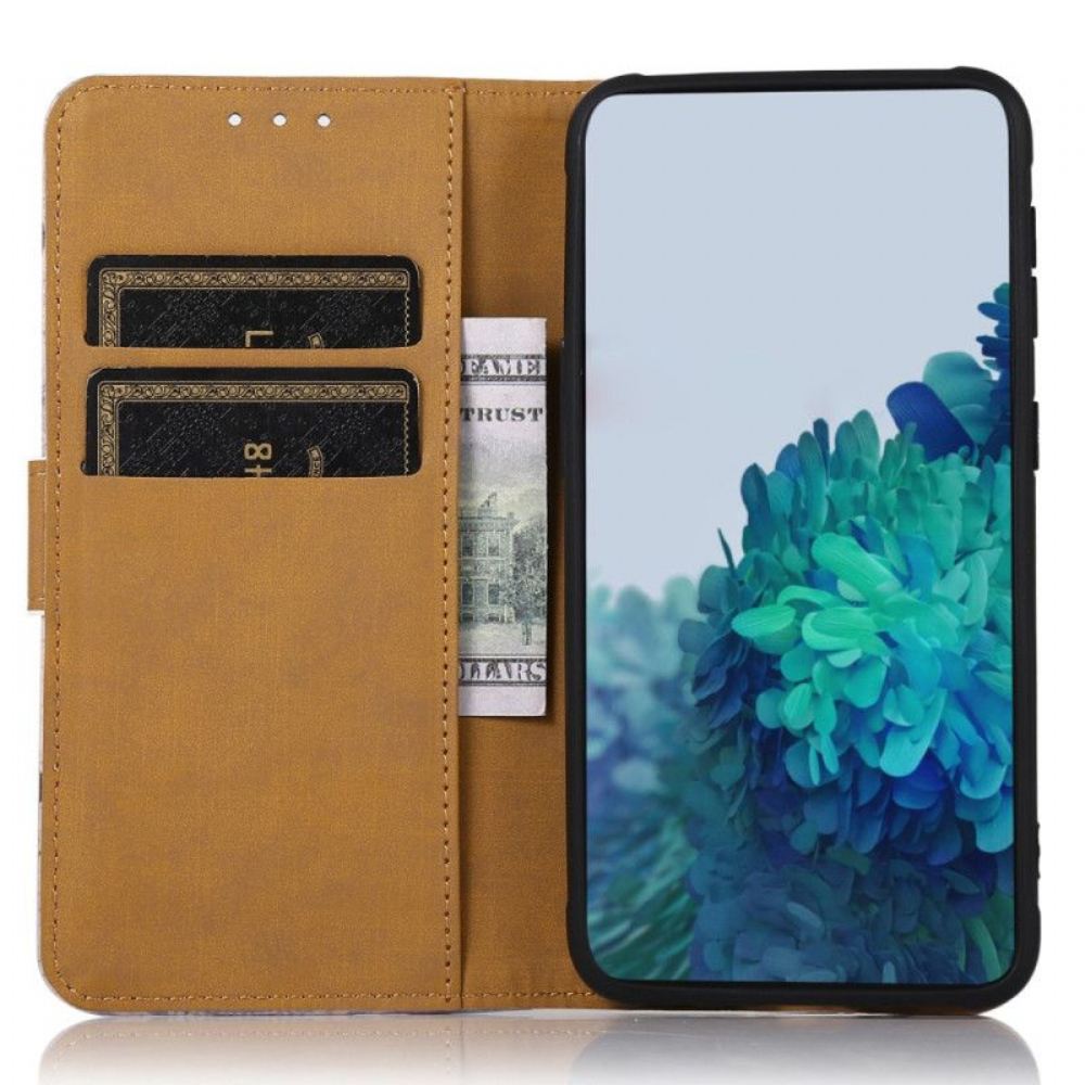 Kožené Pouzdro Na Xiaomi 13 Pro Kvetoucí Strom
