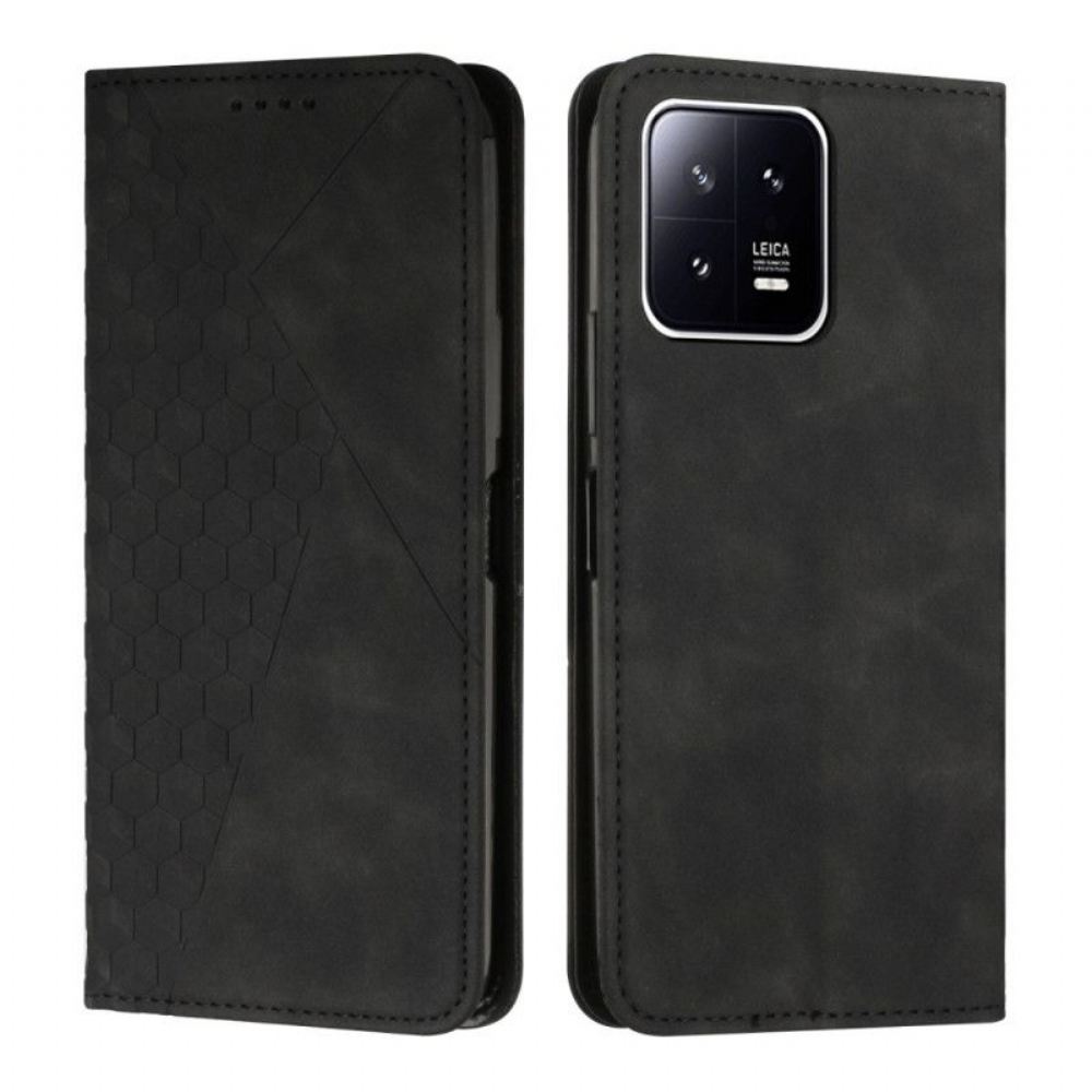 Kryty Na Mobil Na Xiaomi 13 Pro Flipové Pouzdro Styl Kůže 3d Vzor