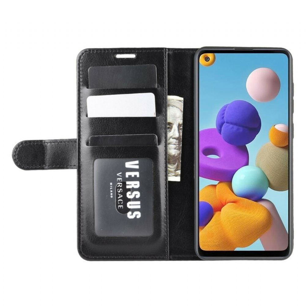 Flipové Pouzdro Na Samsung Galaxy A21s Ultra Umělá Kůže