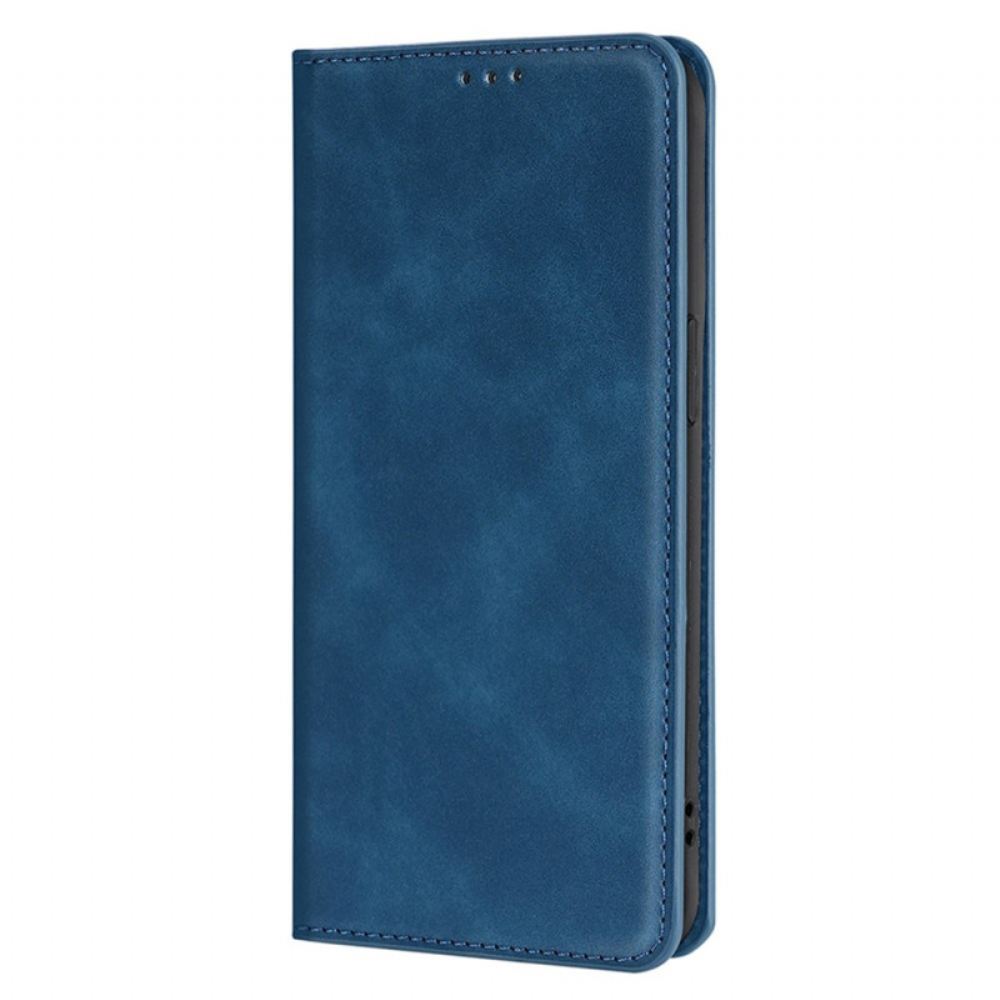 Kožené Pouzdro Oppo Reno 11f 5g Semišový Styl