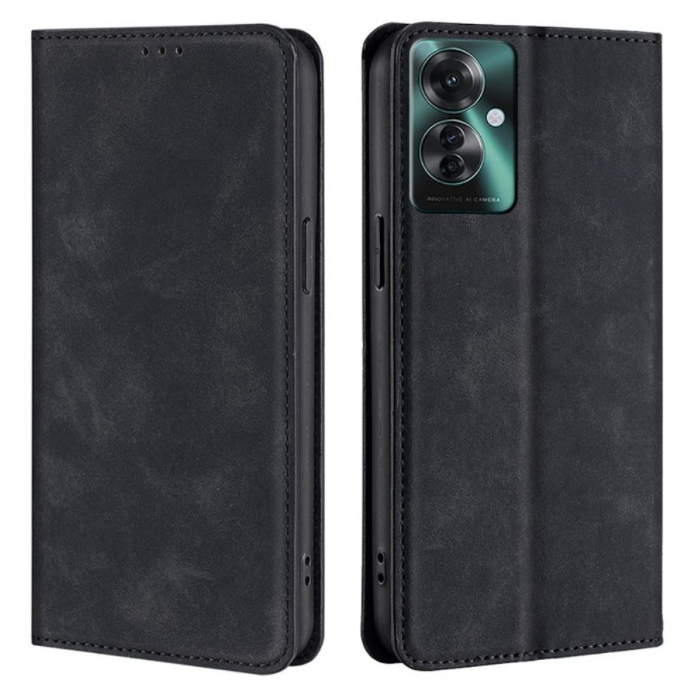 Kožené Pouzdro Oppo Reno 11f 5g Semišový Styl