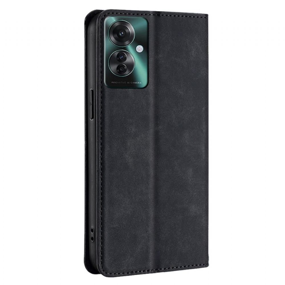 Kožené Pouzdro Oppo Reno 11f 5g Semišový Styl