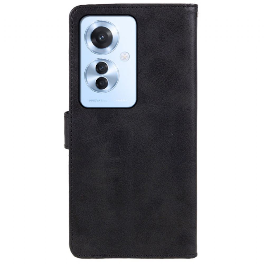 Kožený Kryt Oppo Reno 11f 5g Magnetická Spona