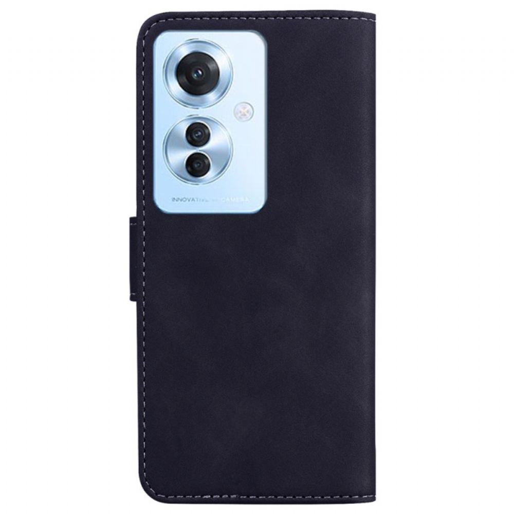 Kožený Kryt Oppo Reno 11f 5g Styl Matná Kůže