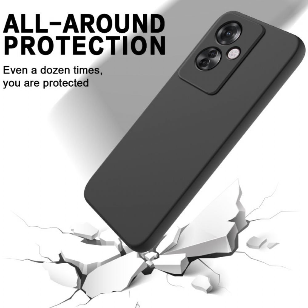 Kryt Na Oppo Reno 11f 5g Řemínek Z Tekutého Silikonu